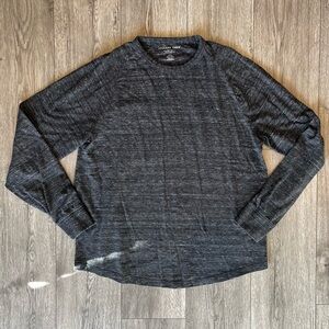 American Eagle Men’s Long Sleeve T-Shirt Super Soft Standard Fit Heather Gray L